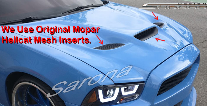 Custom Dodge Charger  Sedan Hood (2011 - 2014) - $1090.00 (Part #DG-022-HD)